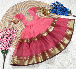 Mysore tissue silk dress