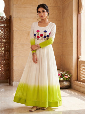 georgette gown party wear