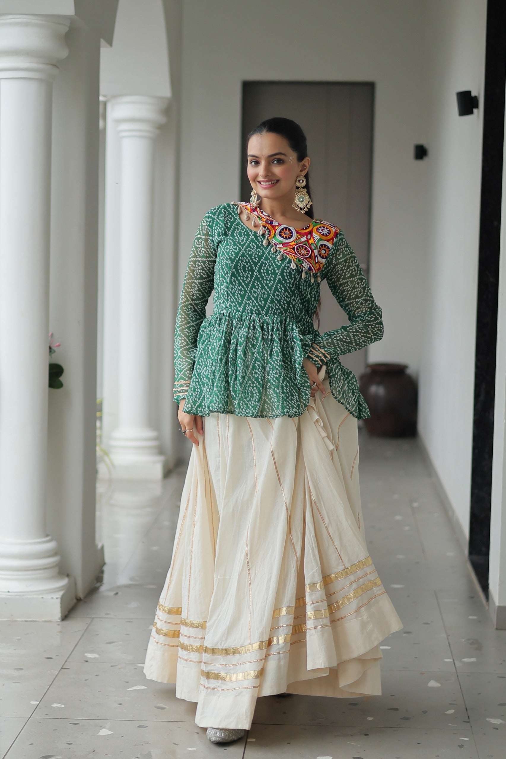 bandhani kutchi gamthi lehenga choli
