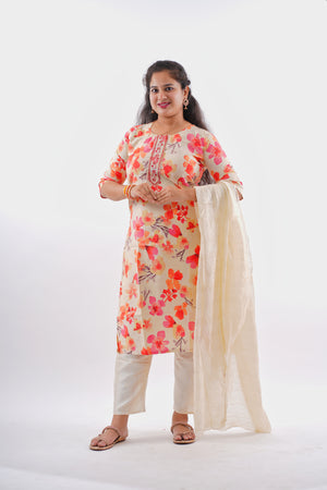 kurti pant dupatta set