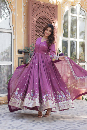 viscose cosmos gown