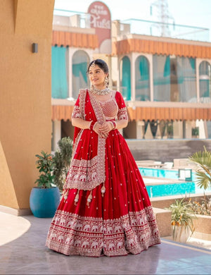 Red Lehenga Choli