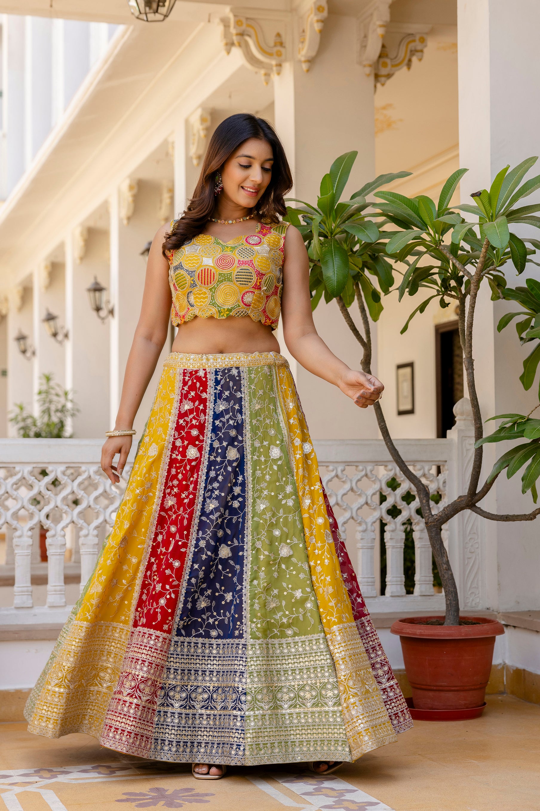 colorful lehenga for girls