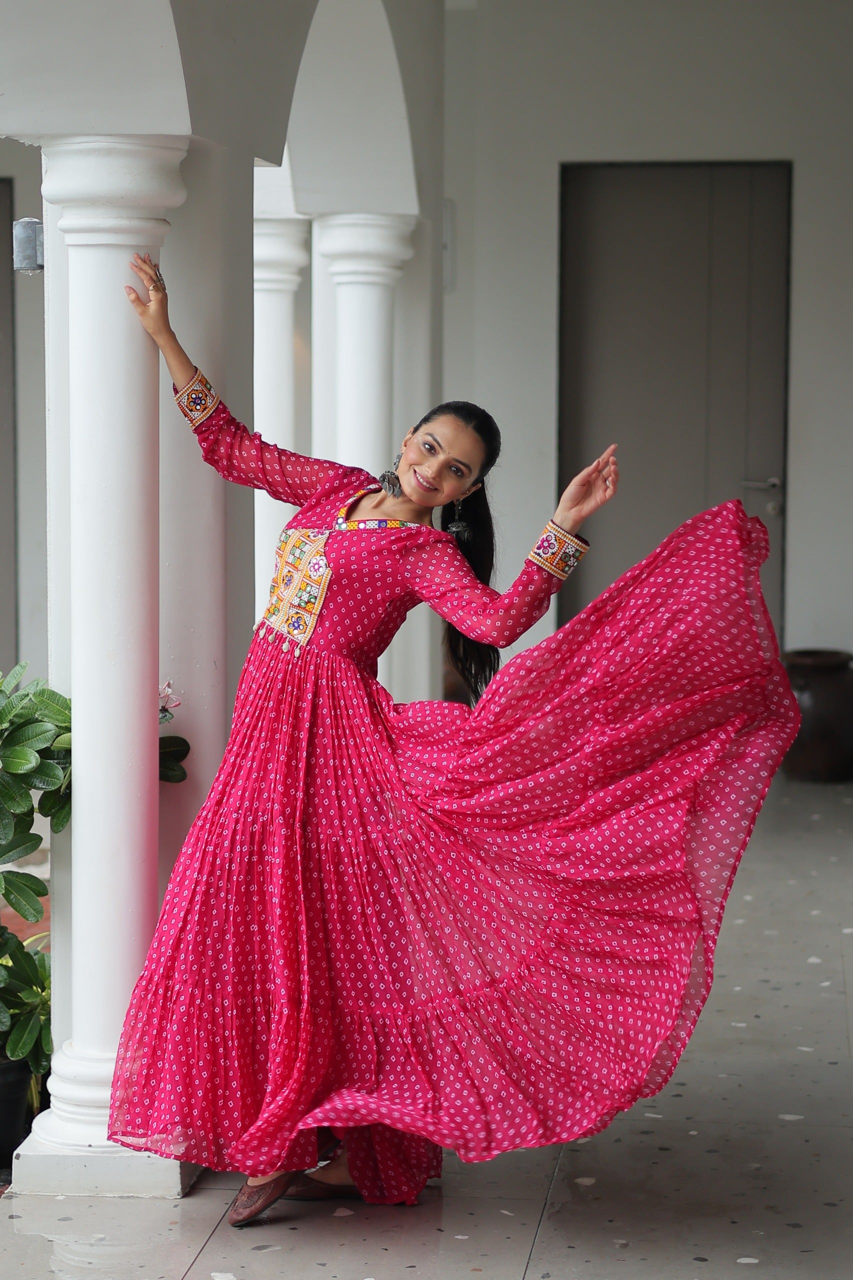 Ethnic Georgette Gown