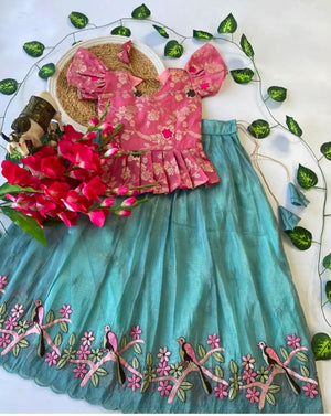 embroidered kids dress