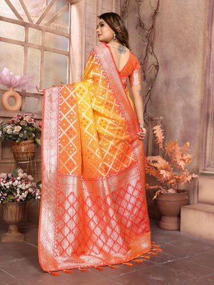 Lichi silk saree