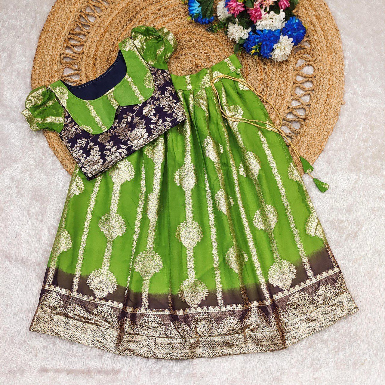 viscose georgette lehenga