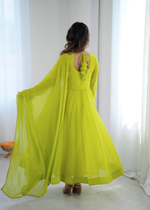 Heavy 5 meter flair kali cut anarkali gown flowy look