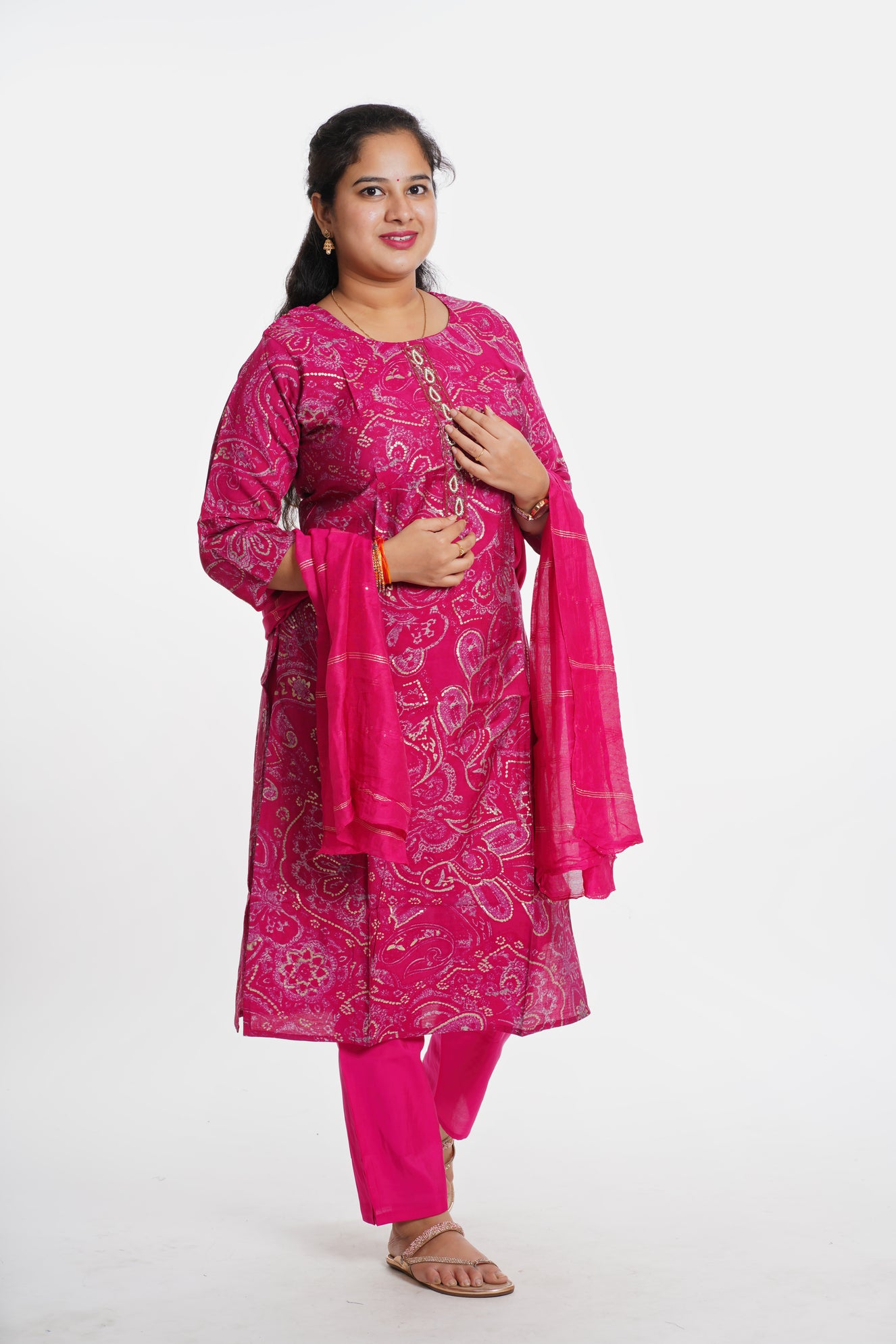 stylish kurti with dupatta