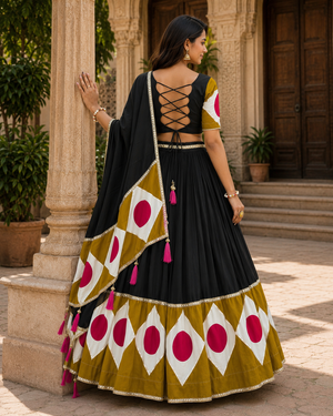 vastralyn collection Fully stitched cotton lehenga choli