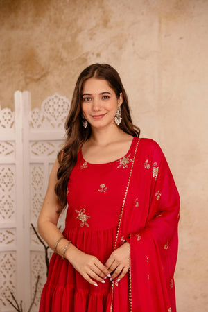 Soft micro cotton inner lining of ethnic Anarkali dress