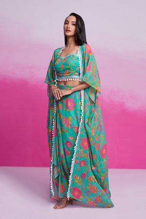 ethnic skirt and top set