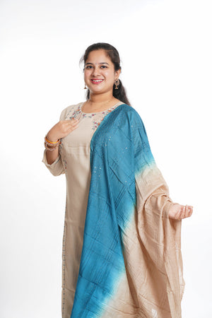 Rayon cotton kurti set