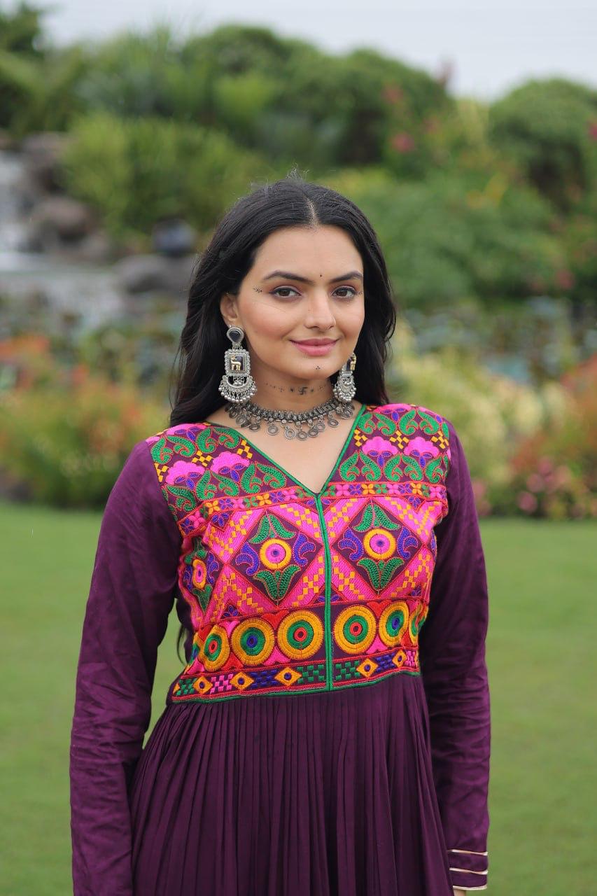 Comfortable cotton lined traditional rayon gown