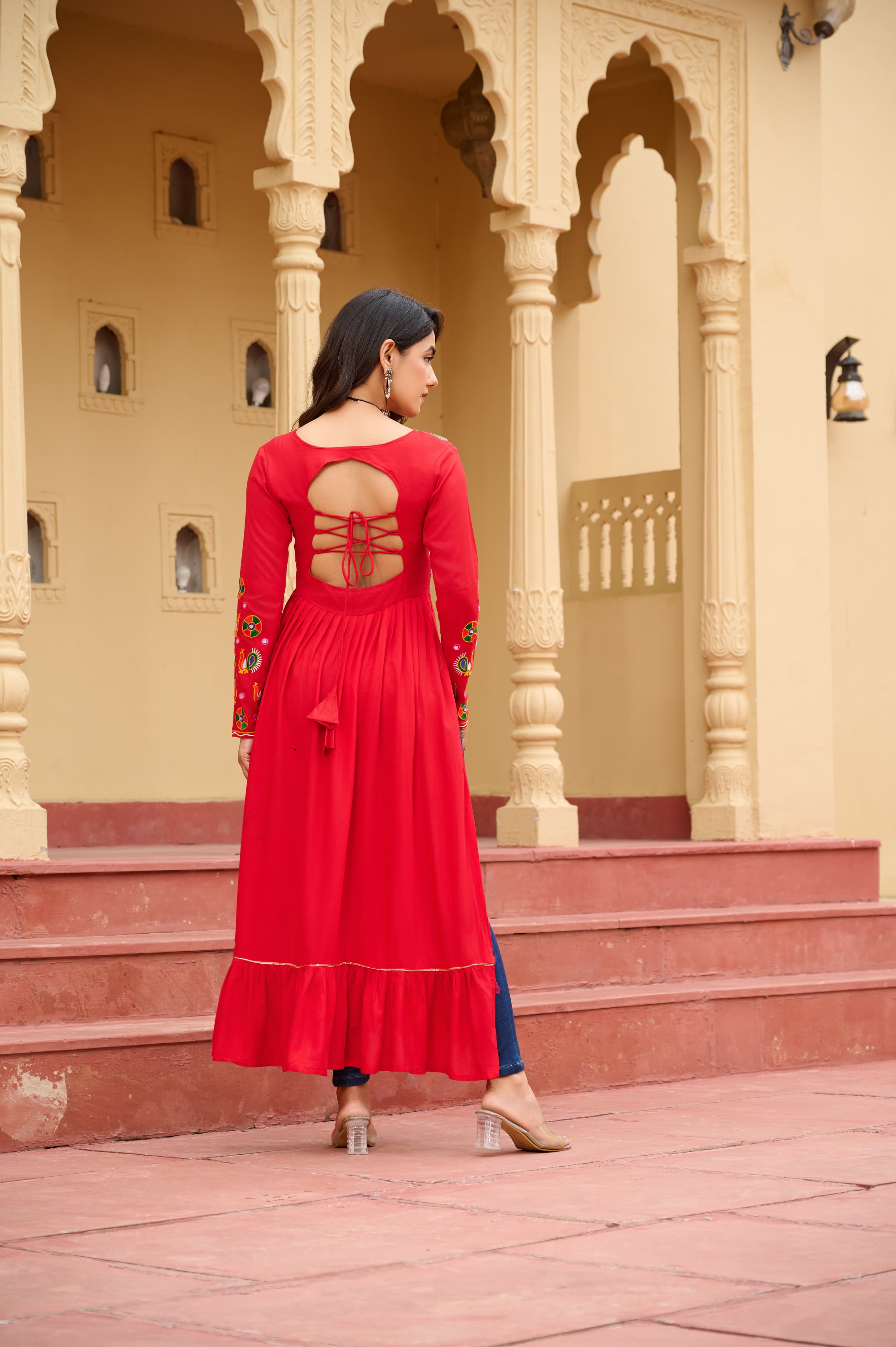 Cotton-lined kurti for festive wear