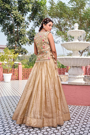 Heavy embroidered lehenga choli for women