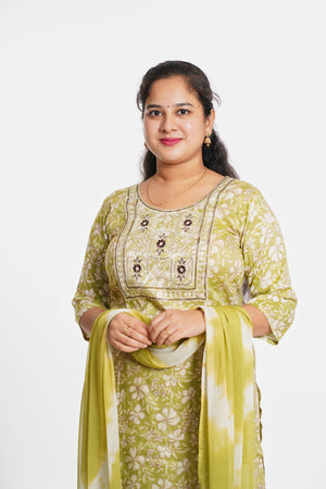 kurti pant dupatta set