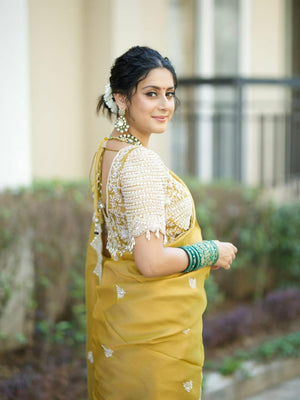 Designer tissue saree for wedding