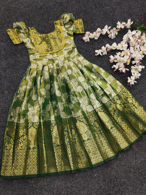 kids silk gown