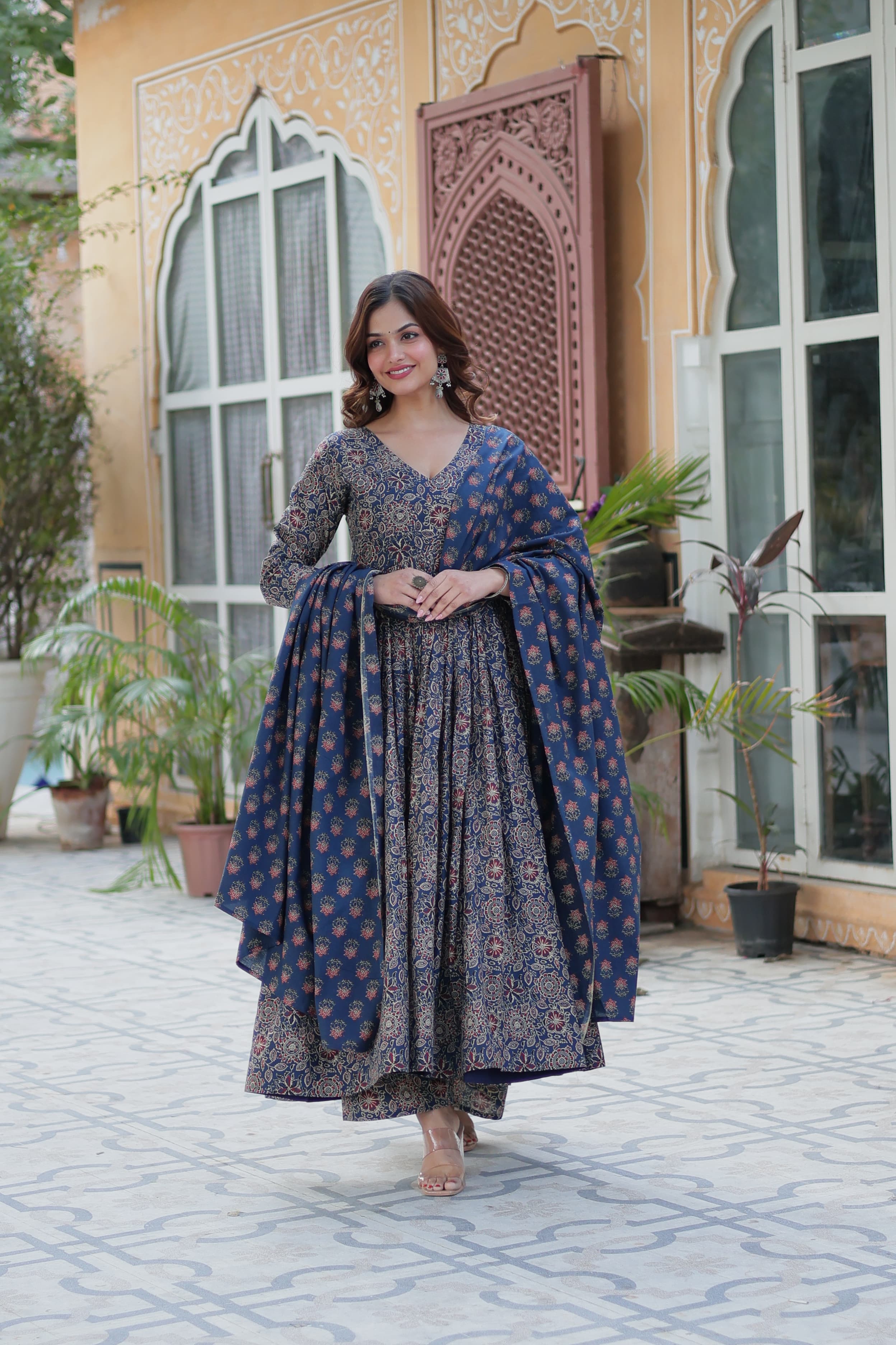 printed kurti with dupatta