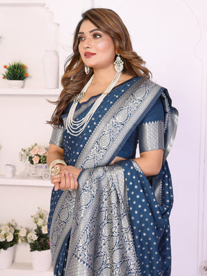 Traditional georgette silk saree