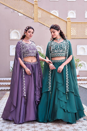 Heavy embroidery lehenga choli with 5 meter flair perfect for wedding functions