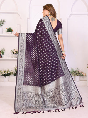 Festive zari weaving saree