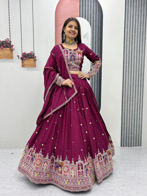 Vichitra Lehenga Choli Set