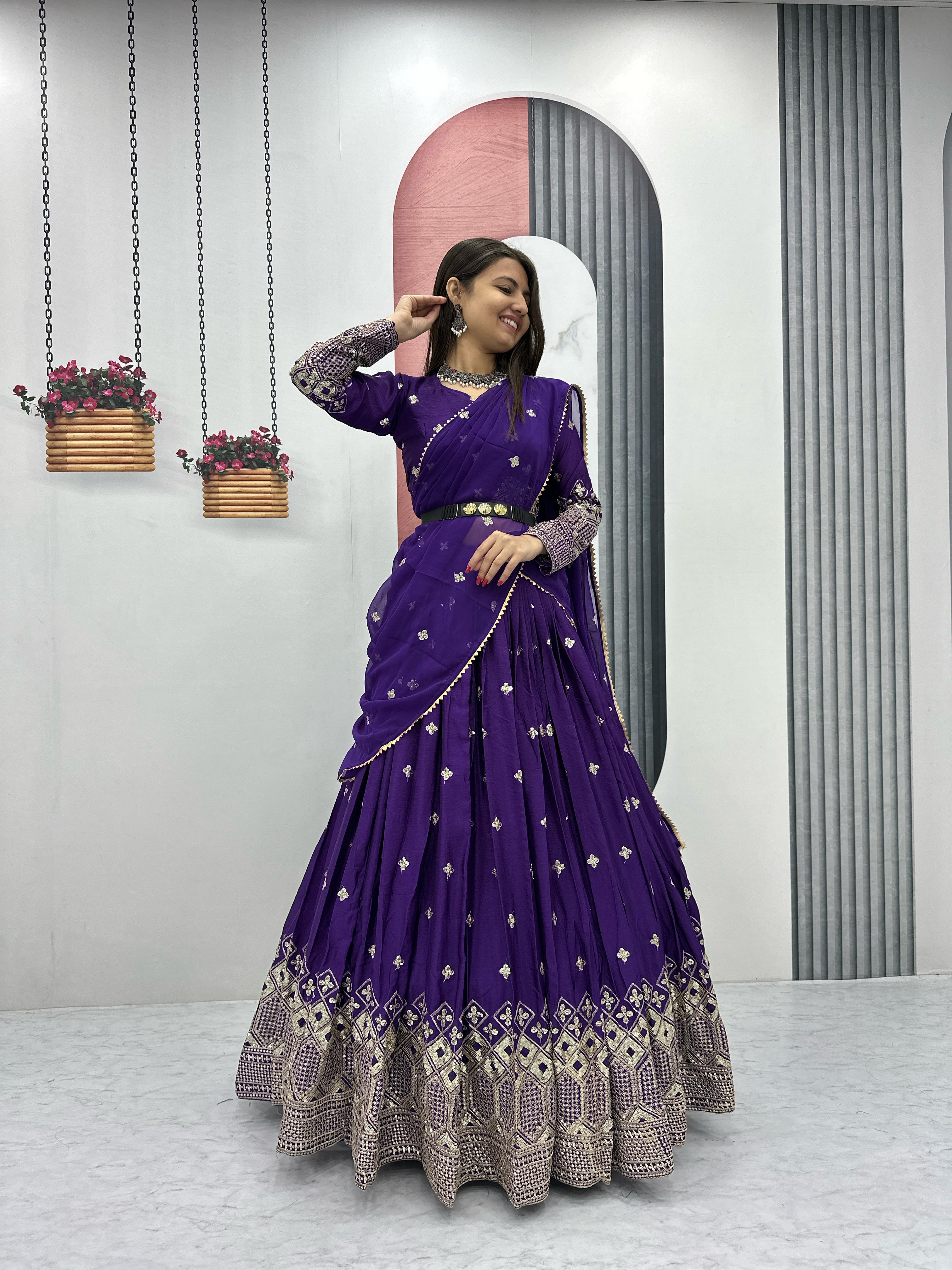 Chinon Lehenga Choli