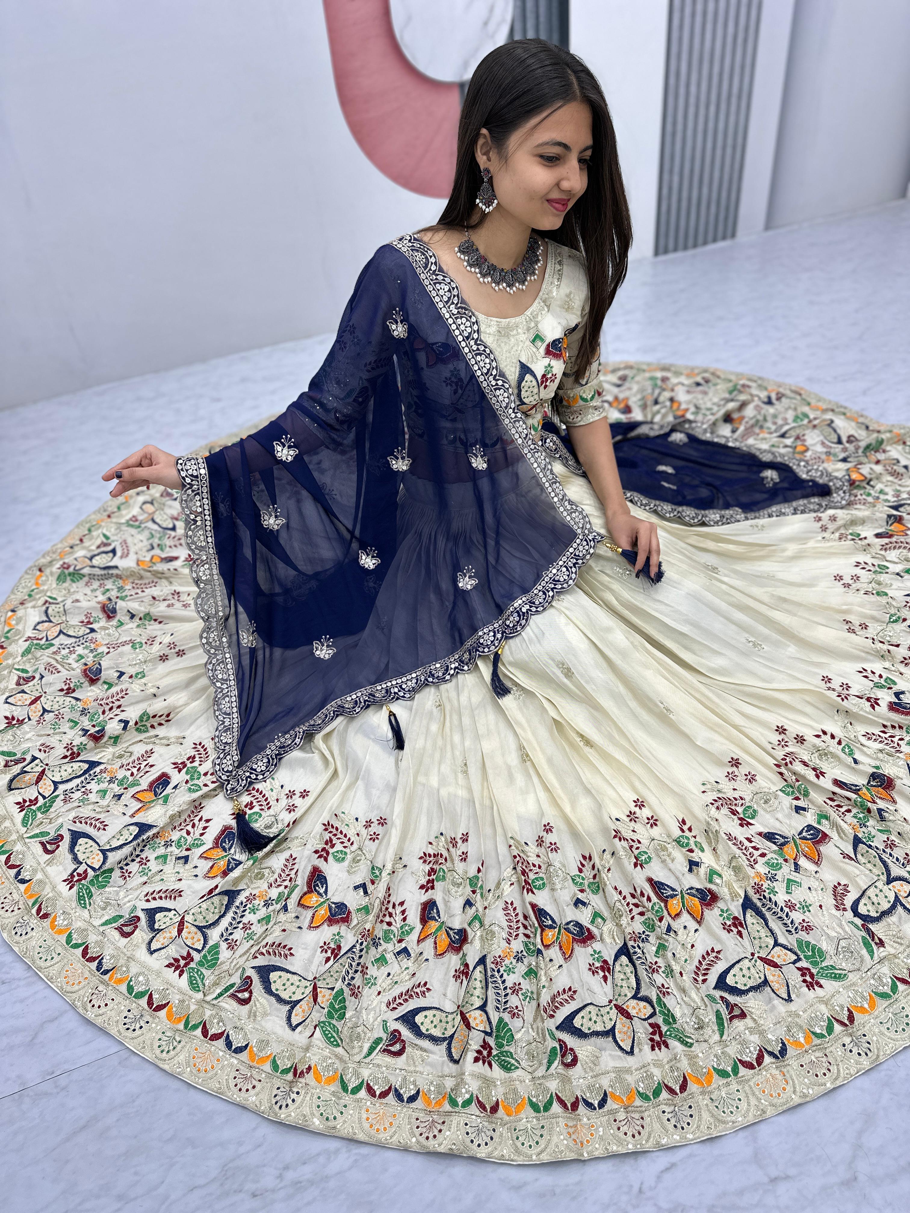 Tissue Silk Lehenga Choli