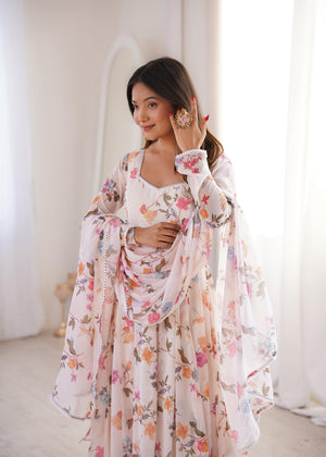 Georgette Indo-Western Gowns for Women: Buy Online