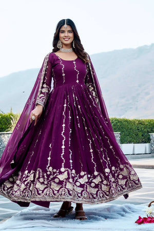 Festive long gown set for women