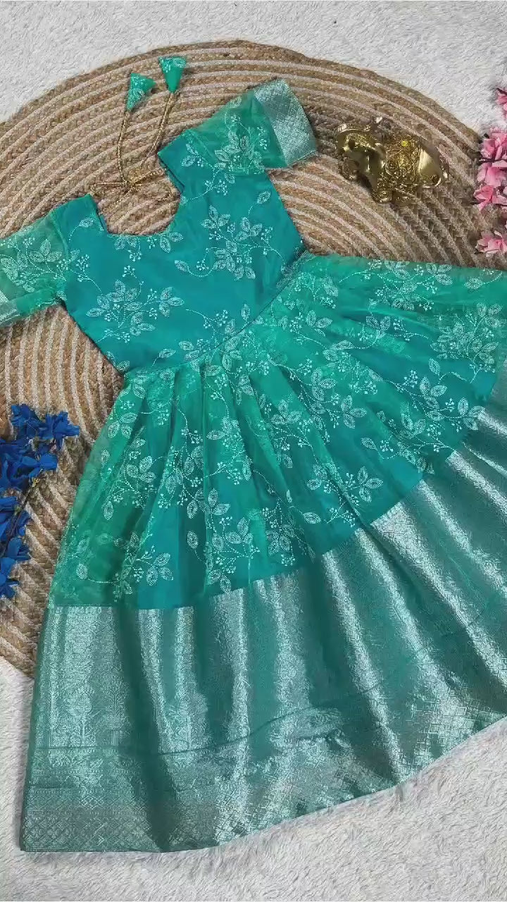 Viscose Kids Gown vastralyn