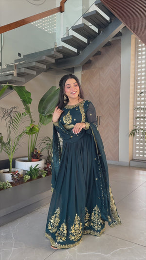 Indian party wear gown