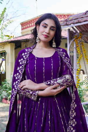 traditional indian anarkali gown for women