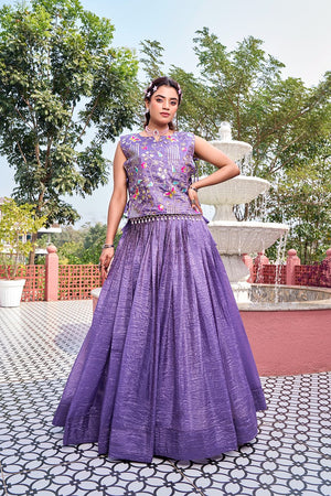 new Embroidered shrug lehenga set