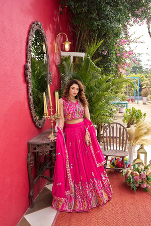 Designer embroidered lehenga choli for festive wear