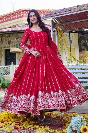 wedding guest designer anarkali gown