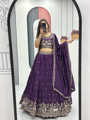 purple lehenga choli vastralyn collection