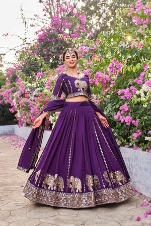 Ethnic lehenga choli set for wedding functions