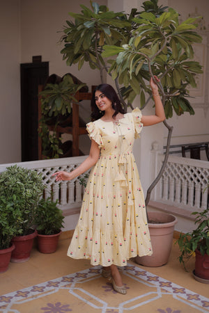 cotton embroidered kurti under 1500 India