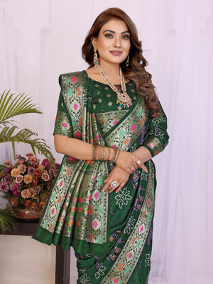 Ethnic Dola Silk Saree With Blouse