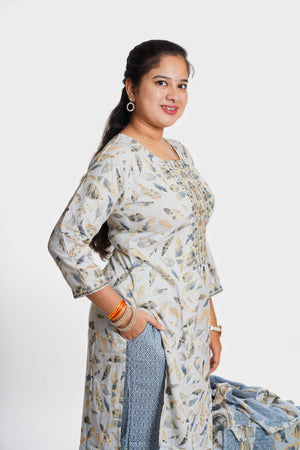 Casual reyon kurti set