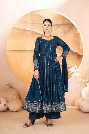 3 Piece Anarkali Set for Women
