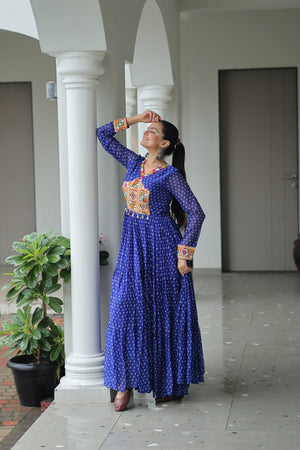 Ethnic Georgette Gown