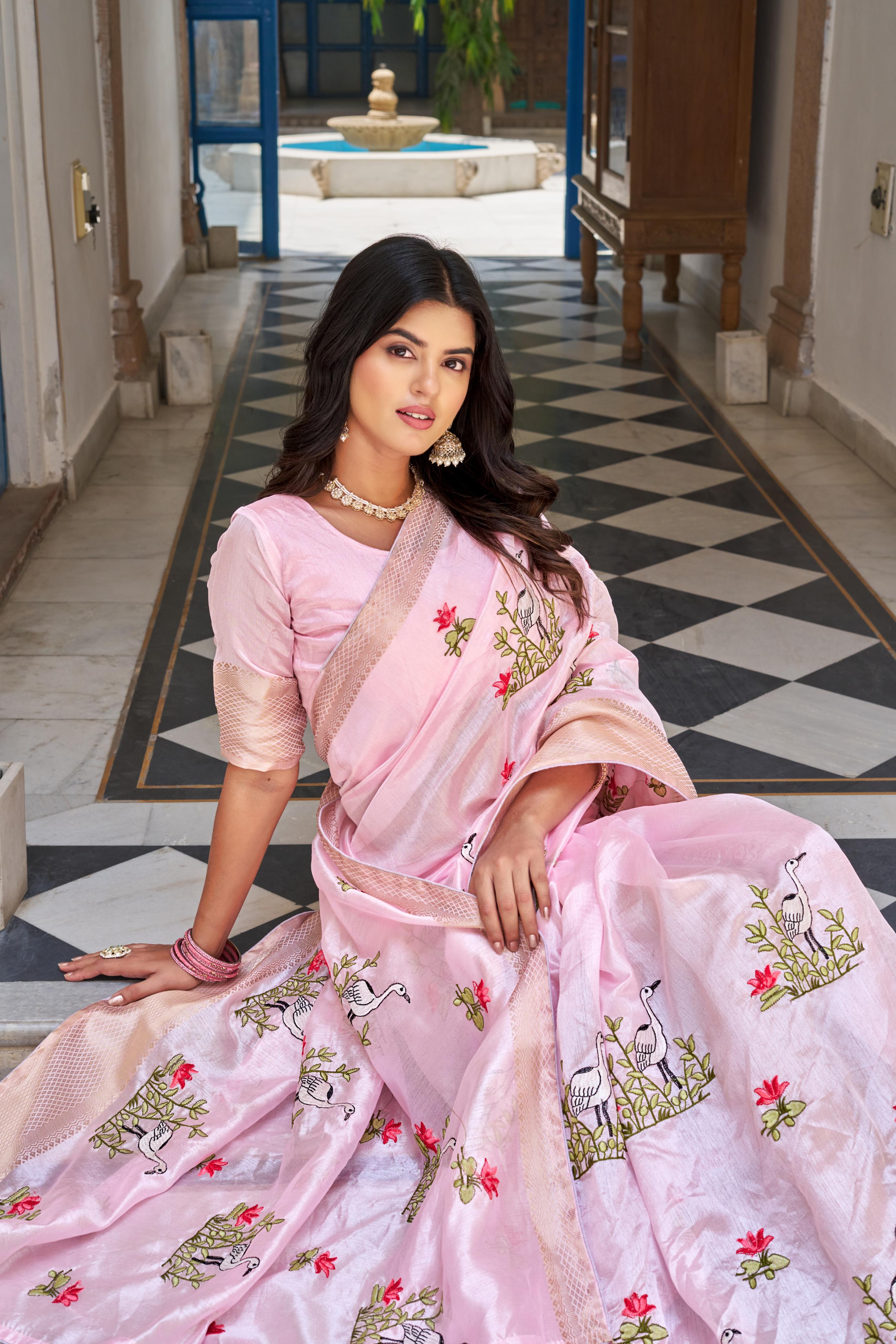 kota saree with blouse