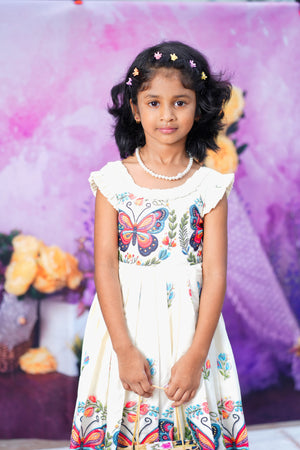 butterfly kids frock