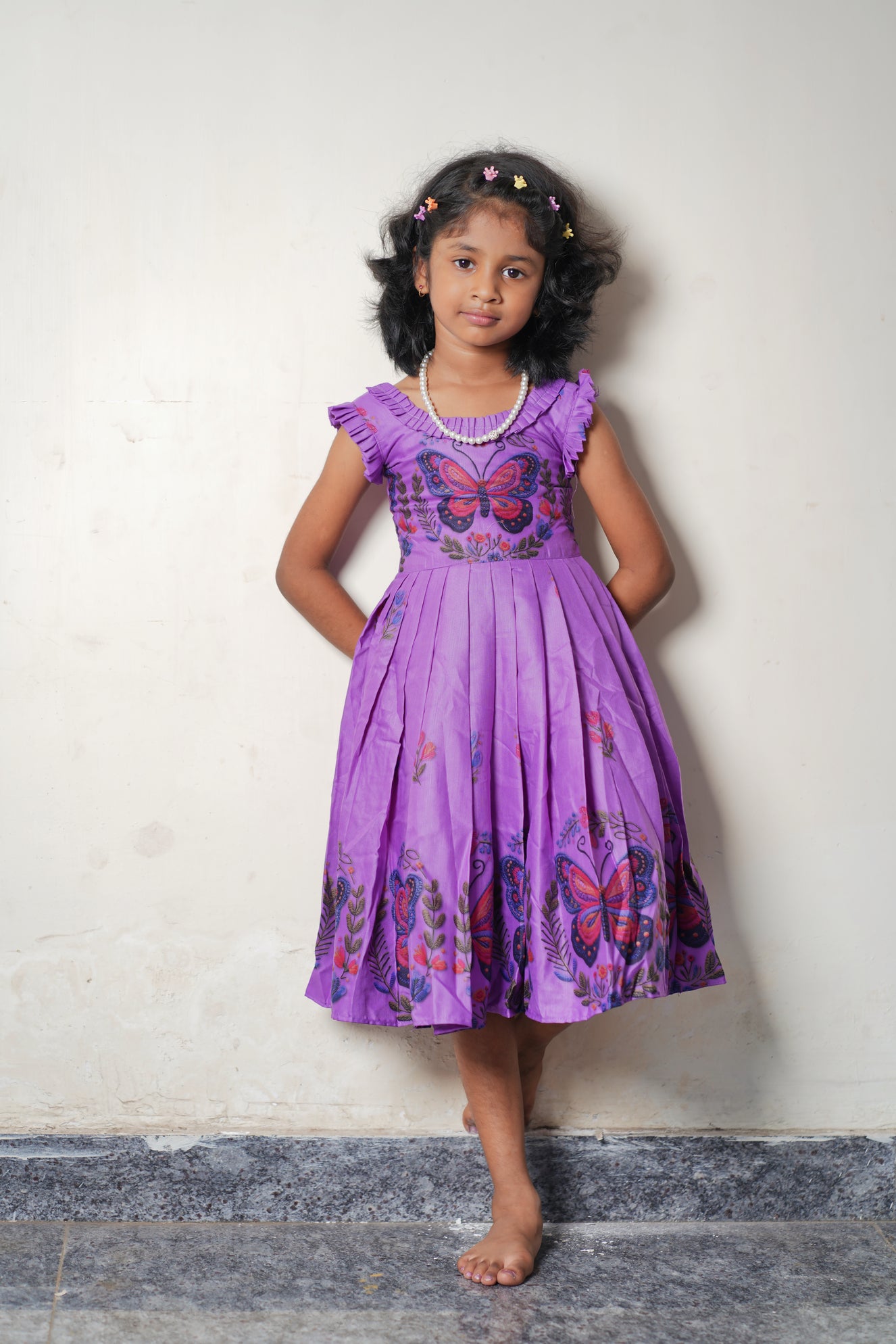butterfly print dress kids