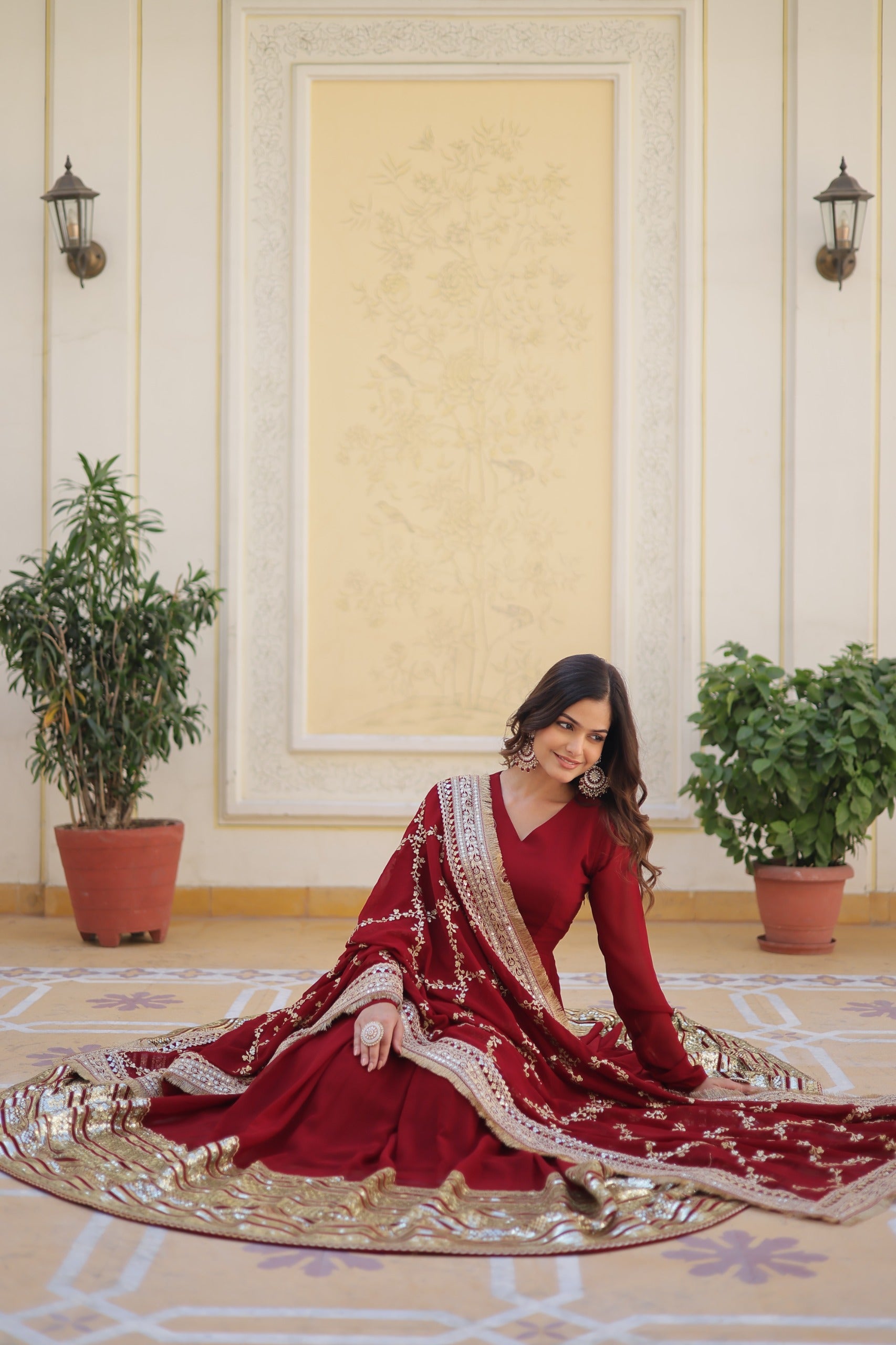 Traditional Gown with Dupatta