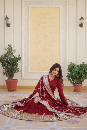 Traditional Gown with Dupatta